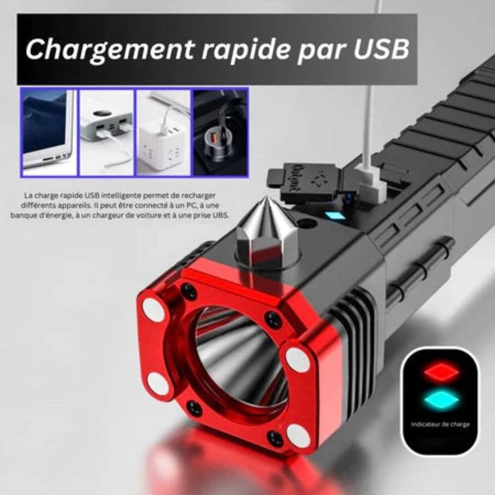lampe de poche ultra puissante 4-en-1