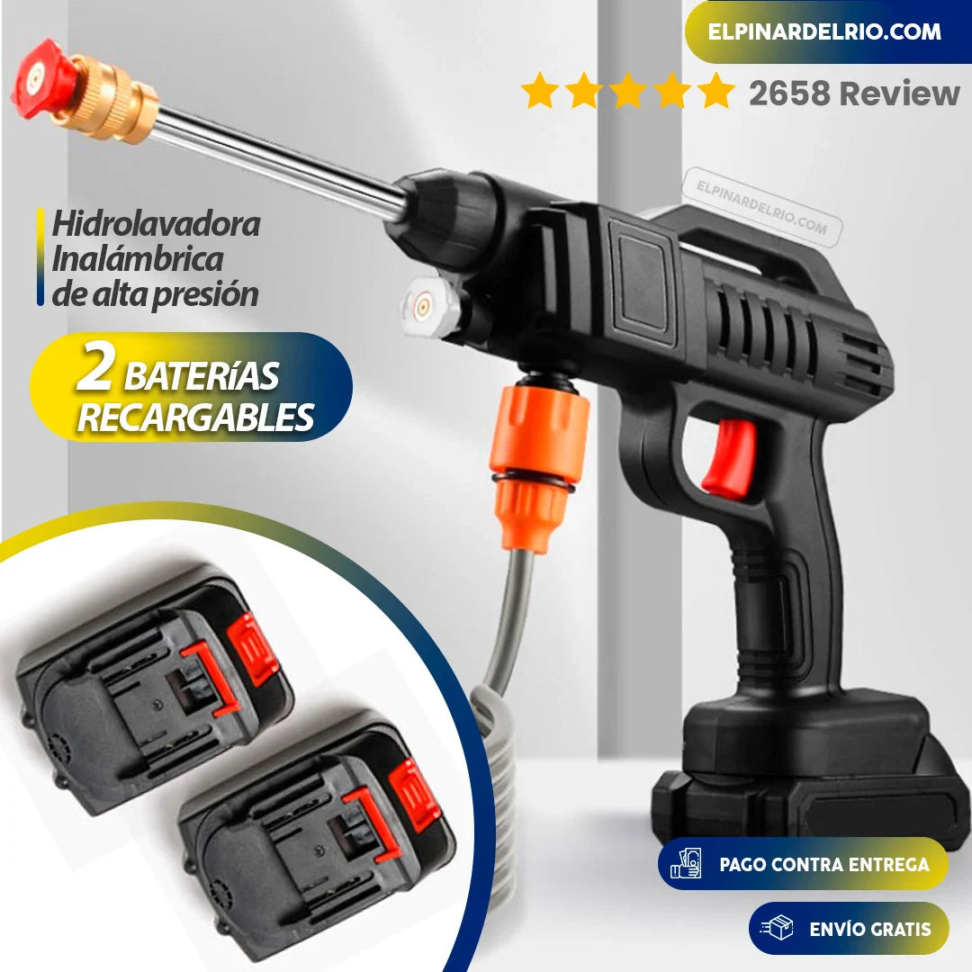 Hidrolavadora Inalámbrica de Alta Presión + Maletin GRATIS