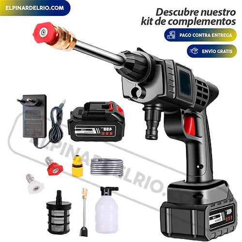 Hidrolavadora Inalámbrica de Alta Presión + Maletin GRATIS