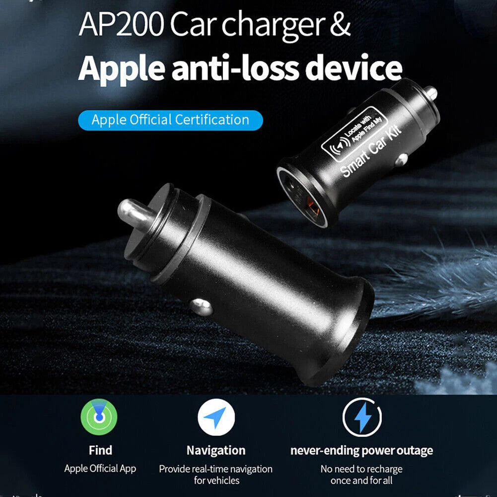 Chargeur de Voiture 2-en-1 avec Traceur GPS Compatible "Localiser"