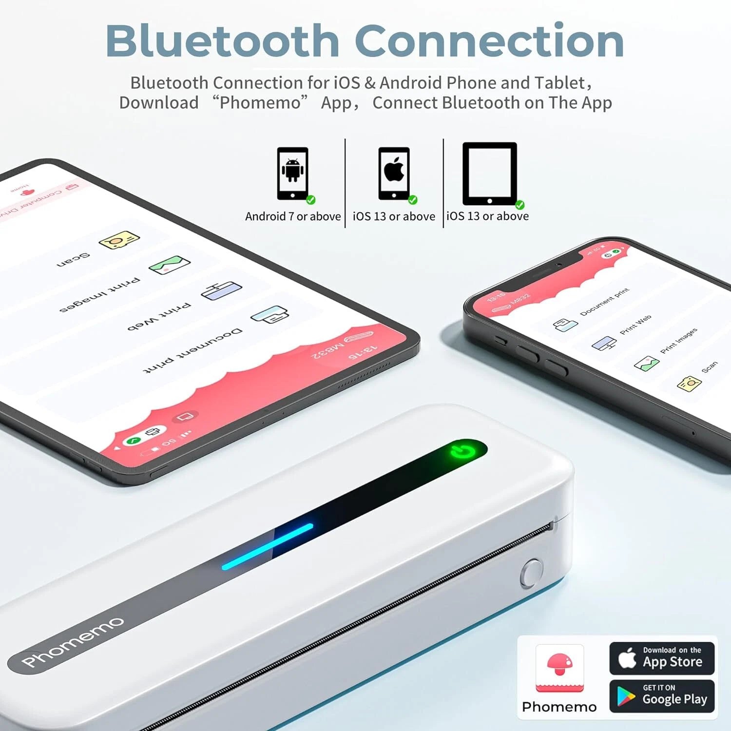 Imprimante A4 portable Phomemo M832 | Solution d'impression mobile sans fil thermique - Mador shop