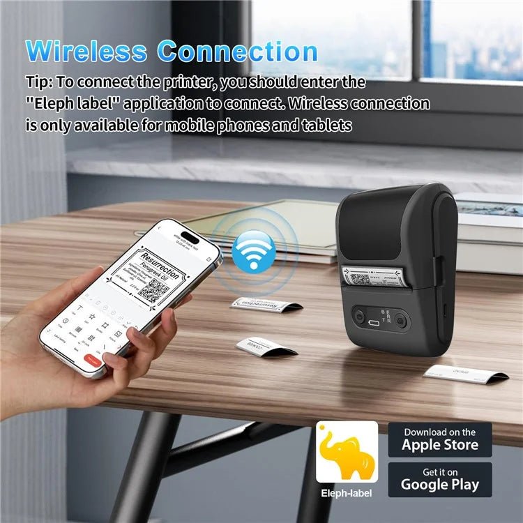 Imprimante d’étiquettes thermiques portable P10 | Bluetooth | 203 DPI - Mador shop