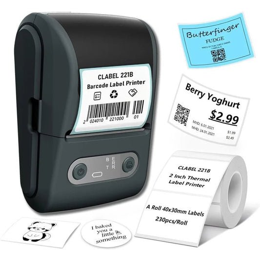 Imprimante d’étiquettes thermiques portable P10 | Bluetooth | 203 DPI - Mador shop