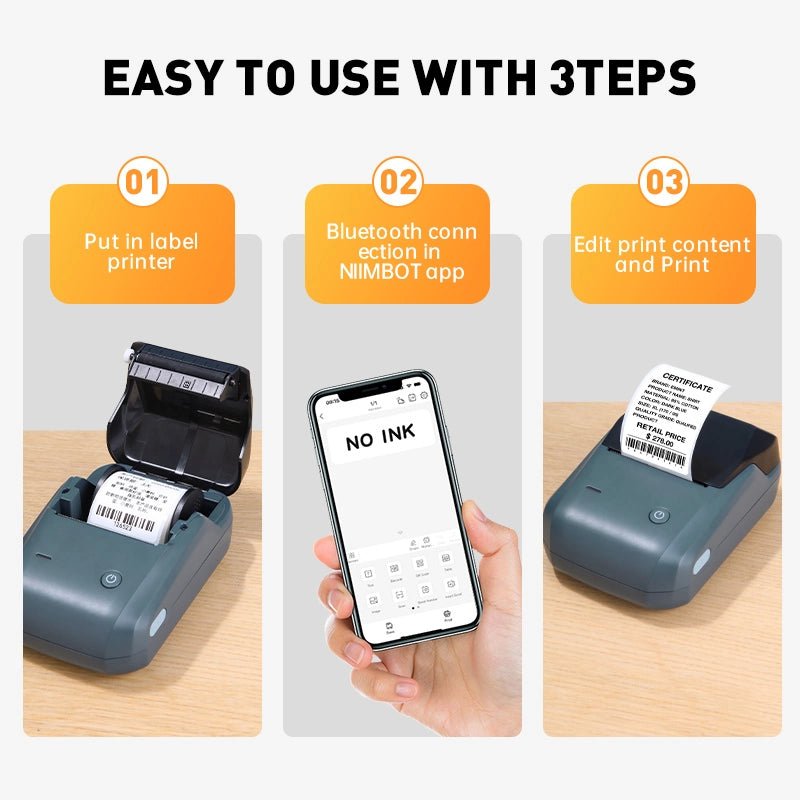 Mini Imprimante d'Étiquettes Portable Bluetooth Niimbot B1 - Mador shop