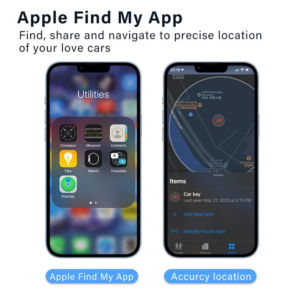 Chargeur de Voiture 2-en-1 avec Traceur GPS Compatible "Localiser"