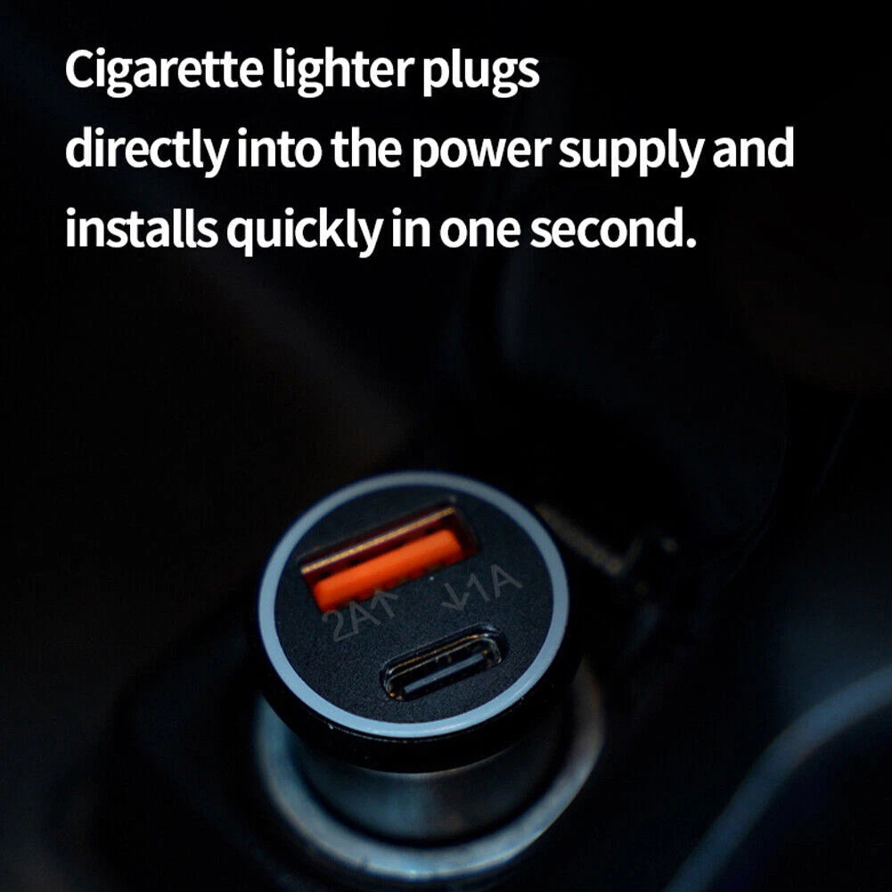 Chargeur de Voiture 2-en-1 avec Traceur GPS Compatible "Localiser"